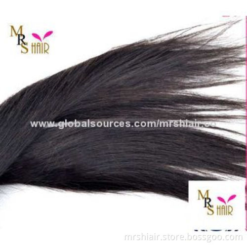 22-inch Unprocessed Natural Black Straight Peruvian Virgin Hair Weaving